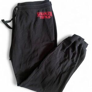 Stranger Things Netflix Official Black Women Sweatpants Joggers